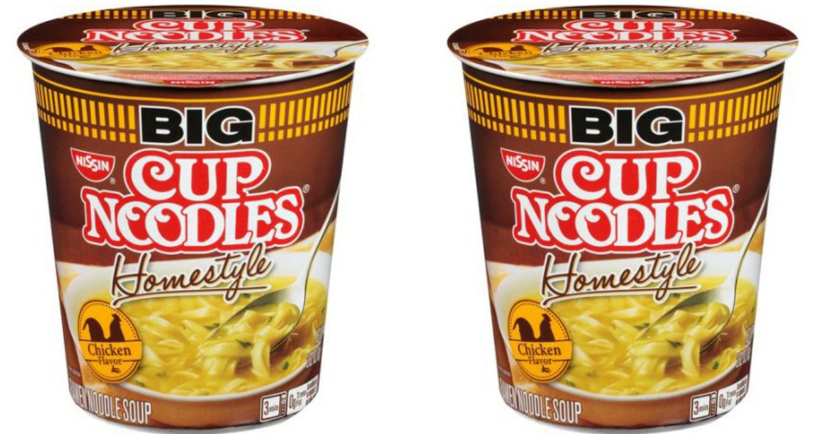 Cup Noodles Homestyle
 Amazon SIX Nissin Big Cup Homestyle Chicken Noodles ly