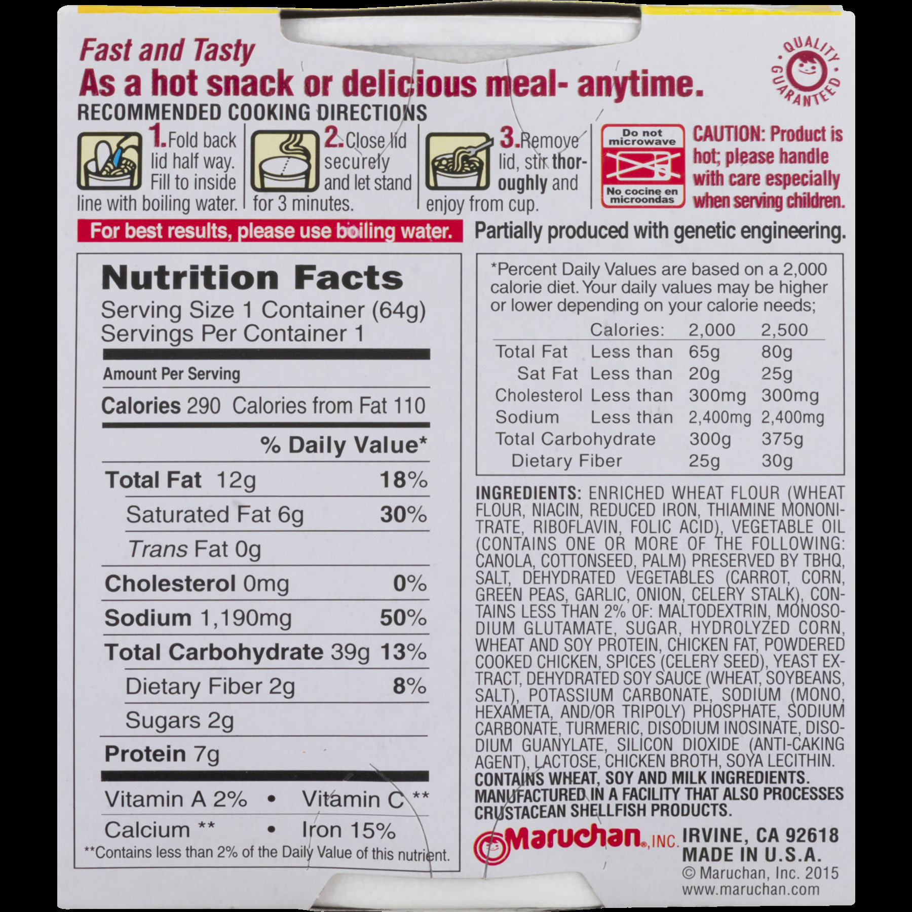 Cup Noodles Nutrition
 Nutrition News Cup Noodles Nutrition Facts Maruchan