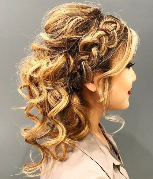 Curled Hairstyles Updo
 40 Creative Updos for Curly Hair