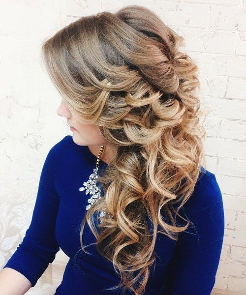 Curly Side Hairstyles For Wedding
 20 Gorgeous Wedding Hairstyles for Long Hair
