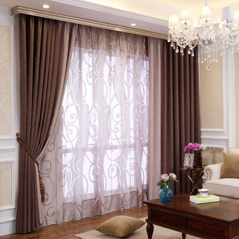 Curtain Images For Living Room
 Bedroom or Living Room Chenille Blackout curtains drapes