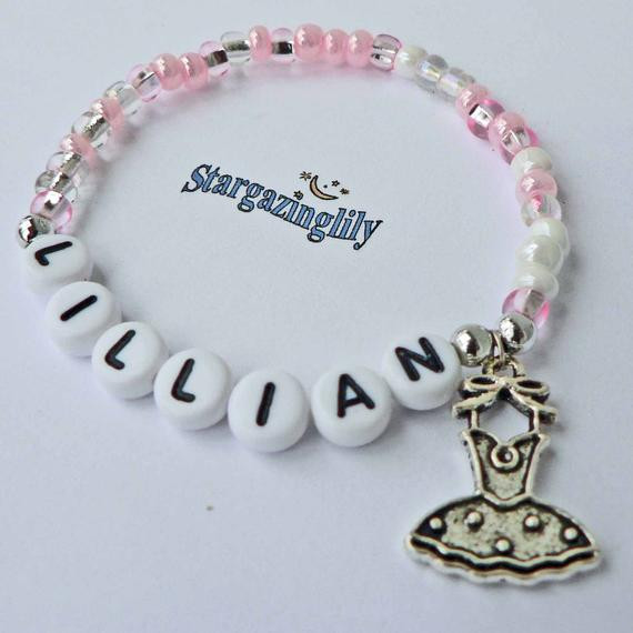 Custom Charm Bracelet
 Children s Jewelry Name Bracelet PERSONALIZED by