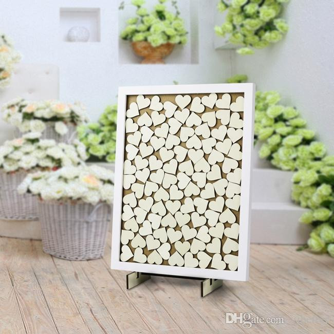 Custom Wooden Puzzles For Wedding Guest Book
 2019 Custom Wooden Puzzle Heart Guestbook Personalized