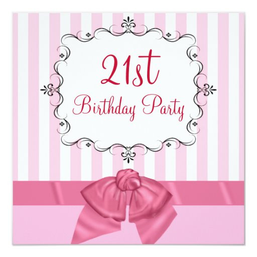 Customizable Birthday Invitations
 Personalized 21st Birthday Party Invitations