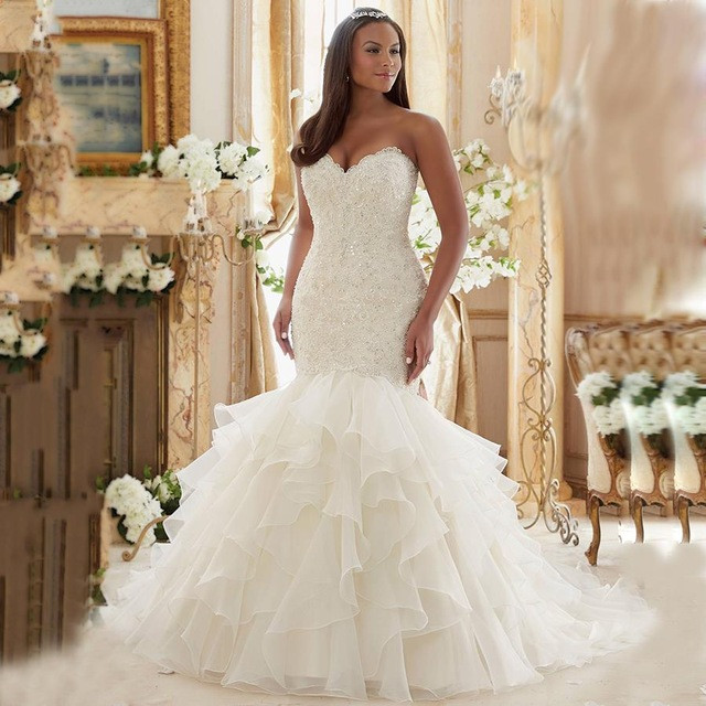 Customize Wedding Dress
 Aliexpress Buy y f Shoulder Fitted Bridal Gowns