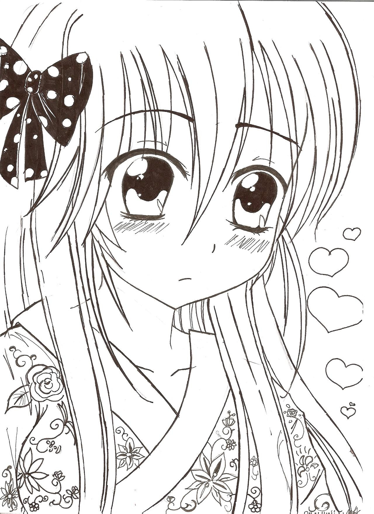 Anime Drawings Printable Printable Blank World