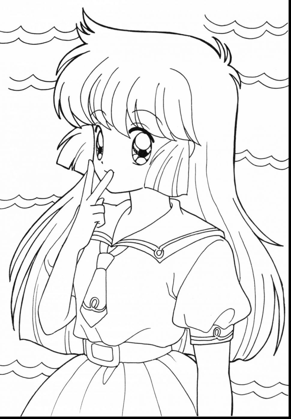 Cute Anime Girls Coloring Pages
 Wolf Girl Coloring Pages at GetColorings