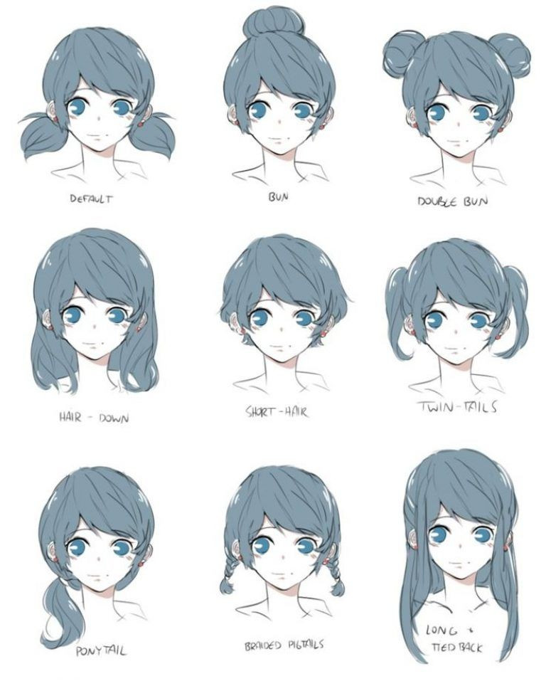 Cute Anime Hairstyles
 Pin on Art