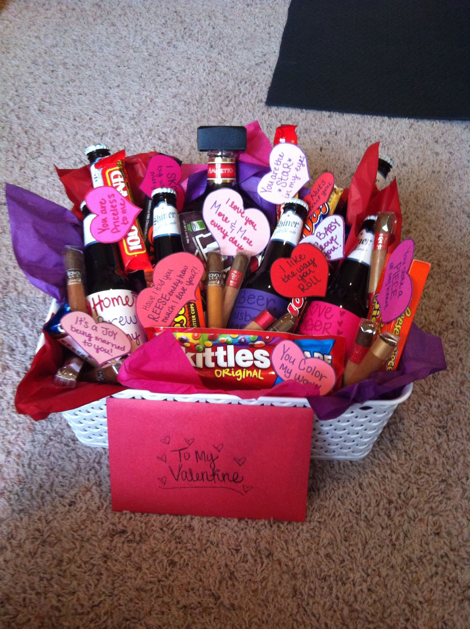 Cute Gift Ideas For Boyfriend Valentines Day
 Valentines day t basket all things crafty
