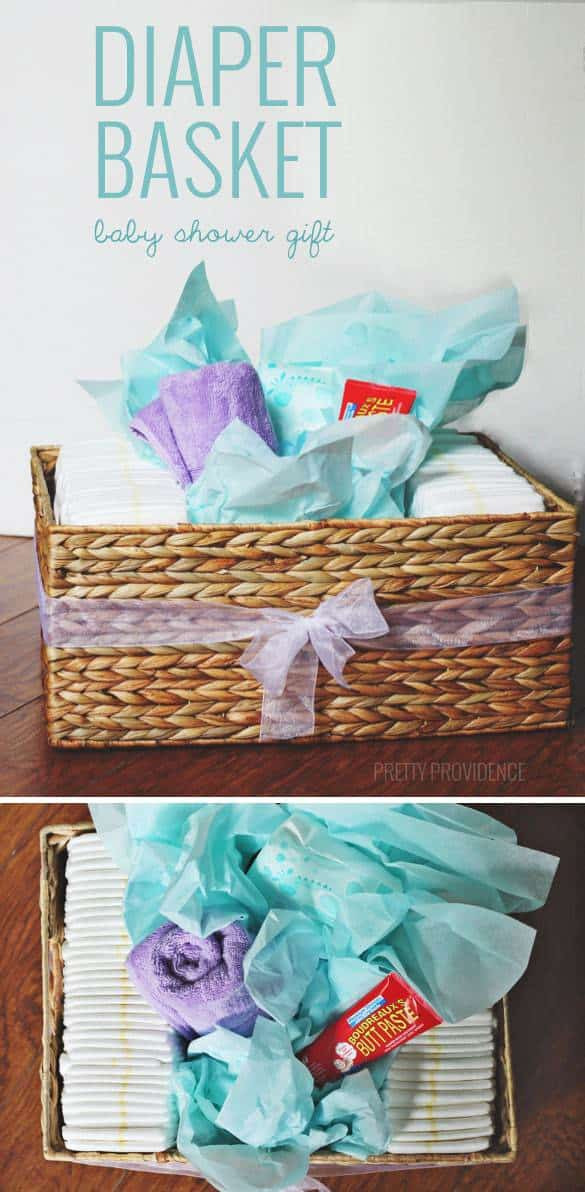 Cute Gifts For Baby Shower
 Diaper Basket Baby Shower Gift