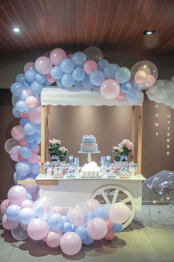 Cute Ideas For A Gender Reveal Party
 Kara s Party Ideas Raindrop Themed Gender Reveal Party
