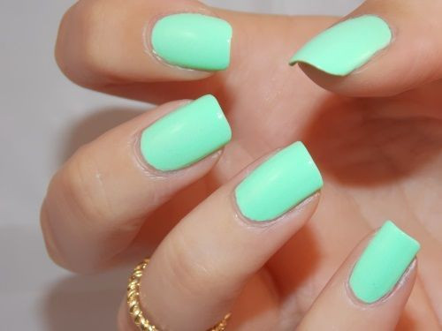 Cute Summer Nail Colors
 Best 25 Mint green nail polish ideas on Pinterest