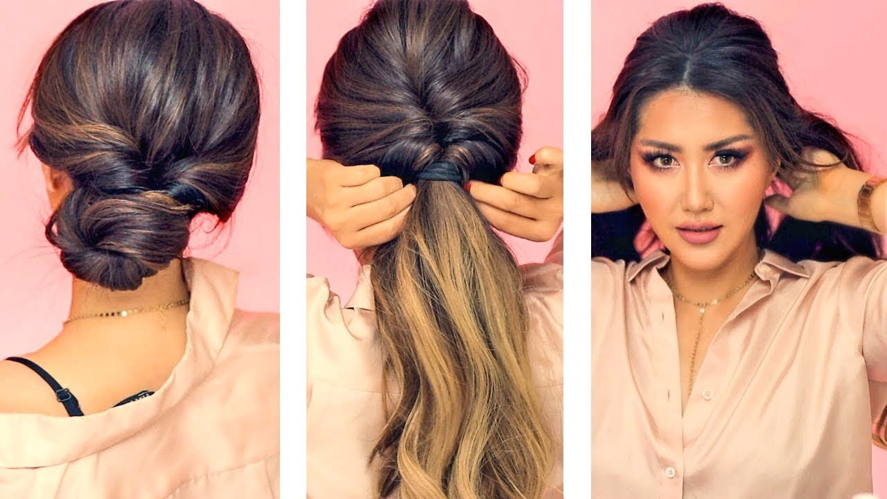 Cute Updo Hairstyles For Work
 1 MIN EVERYDAY HAIRSTYLES for WORK 💗 WITH PUFF 💗 EASY