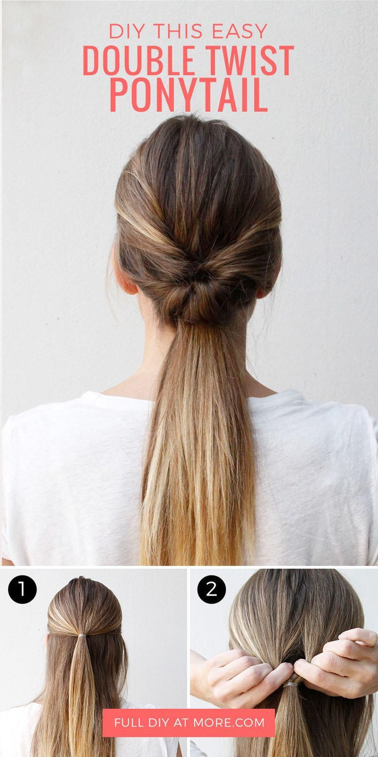 Cute Updo Hairstyles For Work
 This Double Twist Ponytail Is The Perfect Five Minute