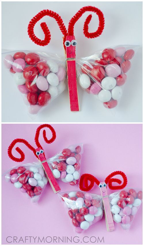 Cute Valentine Gift Ideas For Kids
 Valentine M&M Butterfly Treats