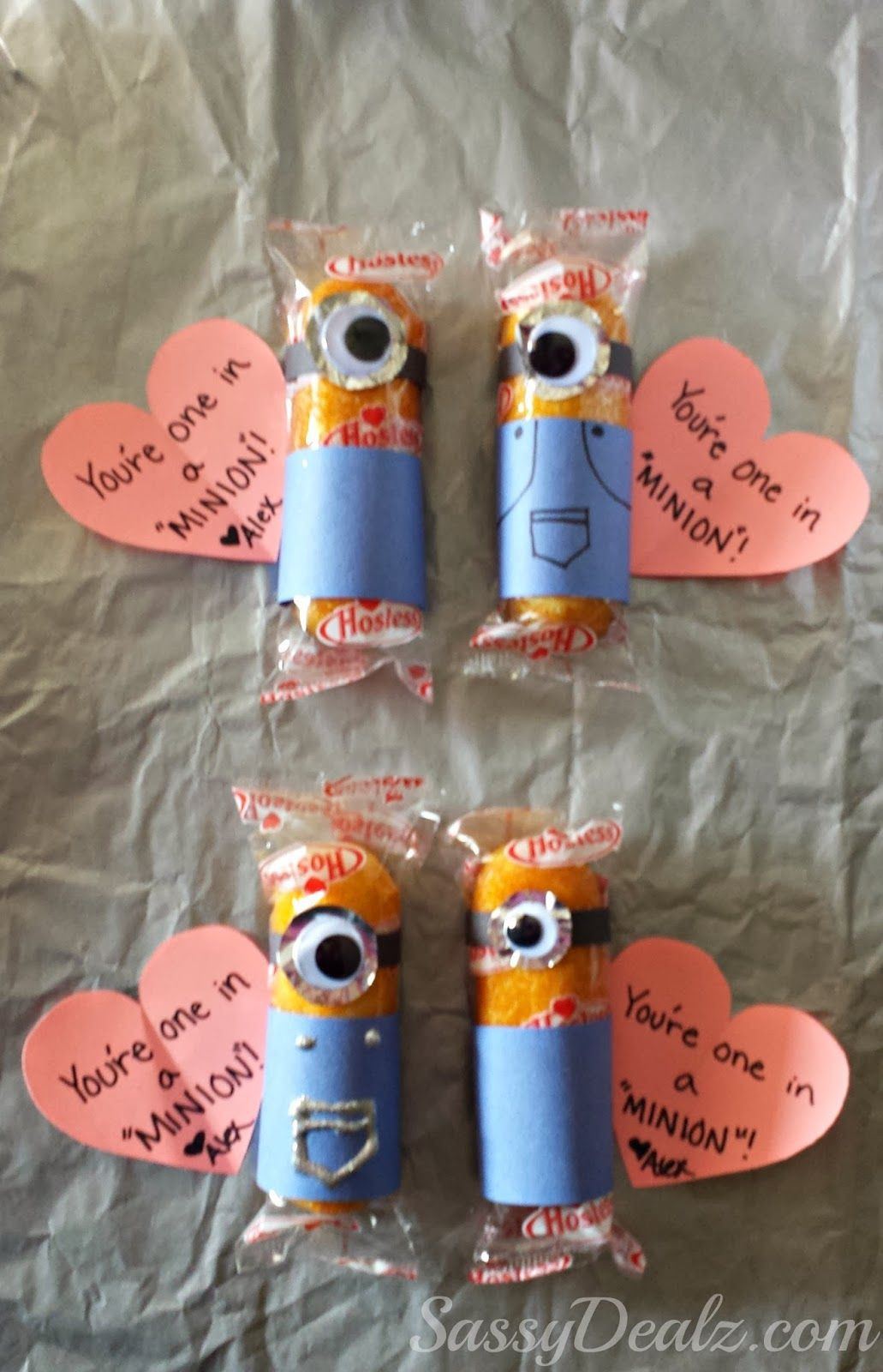 Cute Valentine Gift Ideas For Kids
 Despicable Me "You re e in a Minion" Twinkie Valentines