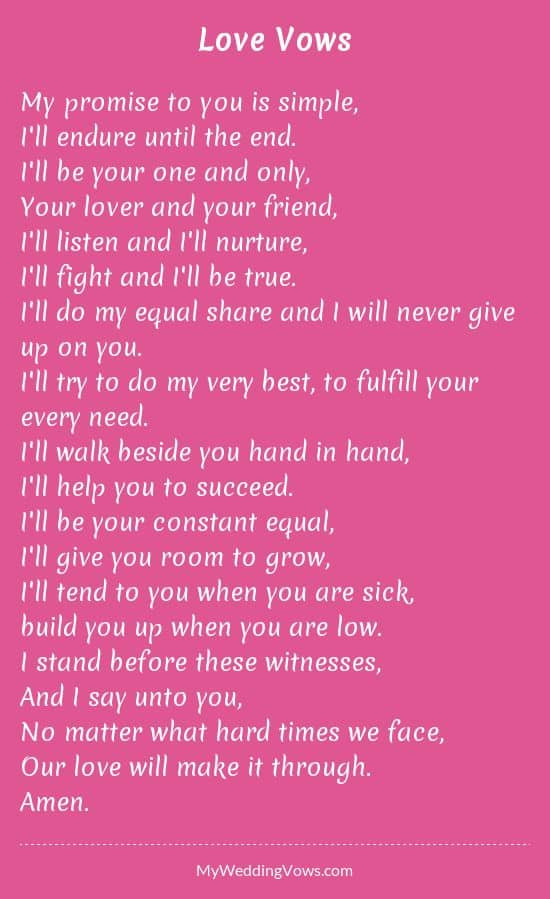 Cute Wedding Vows
 personalized wedding vows best photos Page 2 of 4 Cute