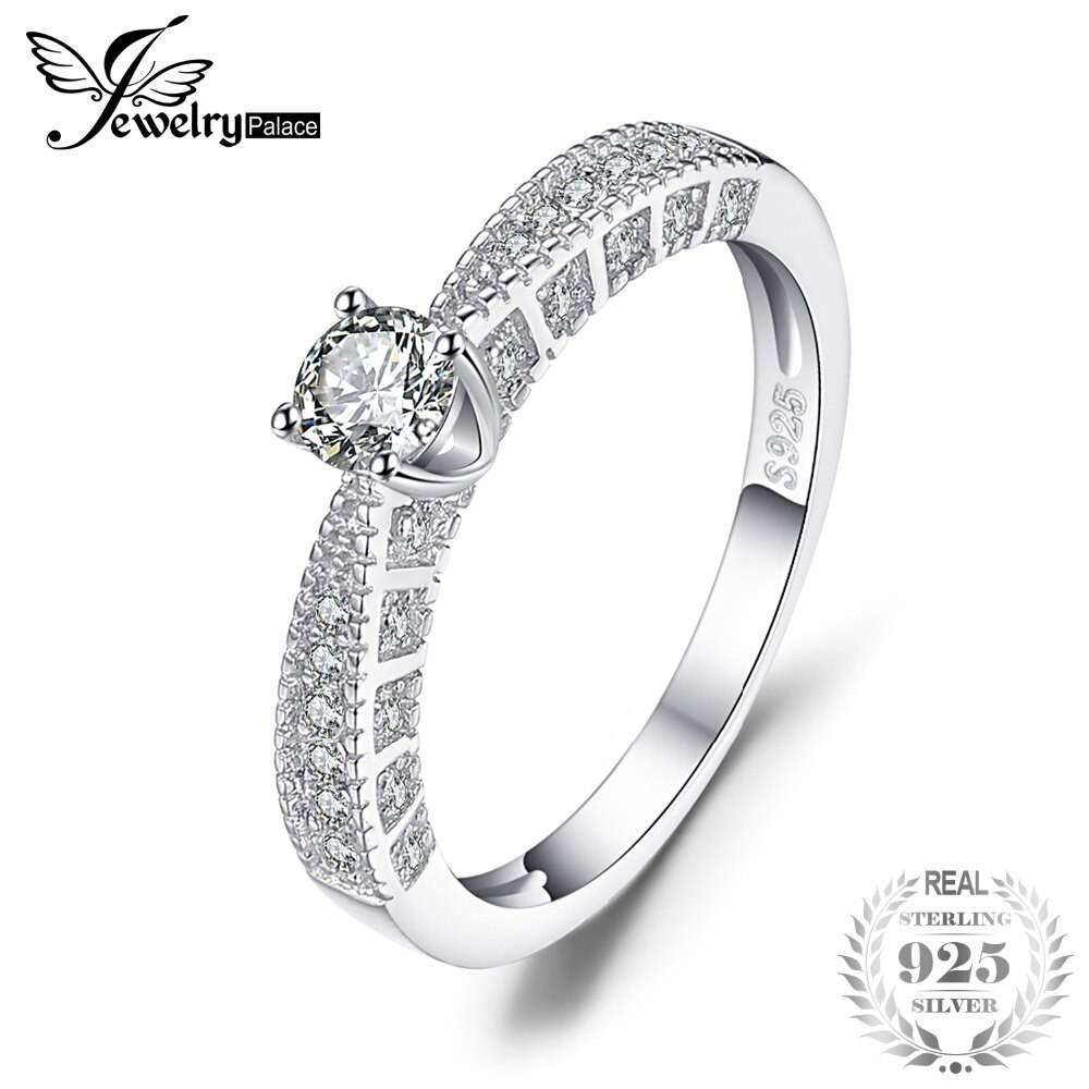 Cz Wedding Rings That Look Real
 JewelryPalace Cubic Zirconia Engagement Wedding Ring Real