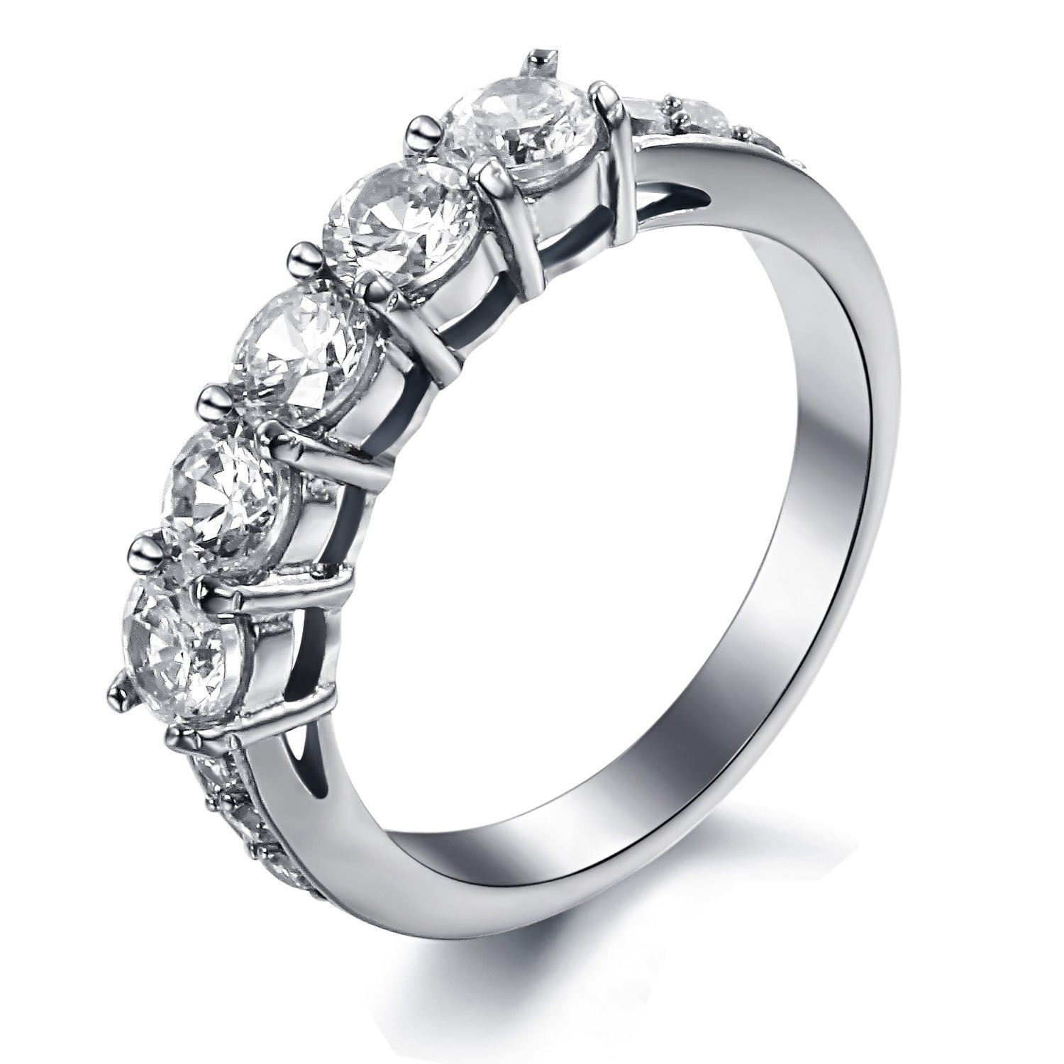 Cz Wedding Rings That Look Real
 Cubic zirconia white gold Imitation diamond engagement