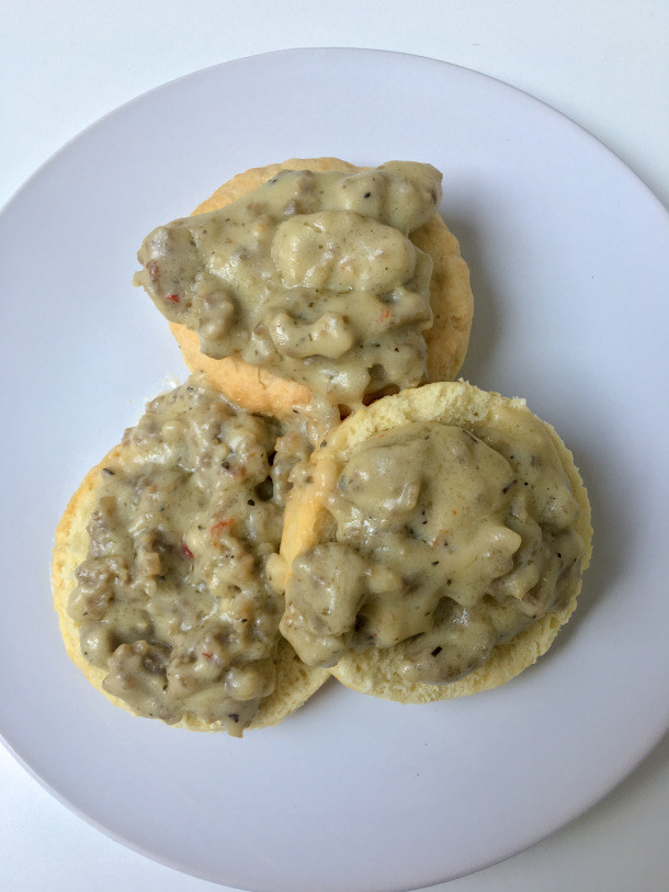 Dairy Free Biscuits And Gravy
 Biscuits and Sausage Gravy Dairy Free & Egg Free