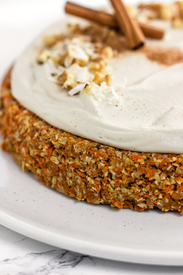Dairy Free Carrot Cake Frosting
 Raw Carrot Cake with Cashew "Cream Cheese" Frosting Vegan