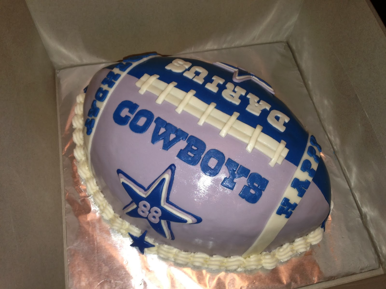 Dallas Cowboys Birthday Cakes
 Joyce Gourmet Dallas Cowboys Football Cake