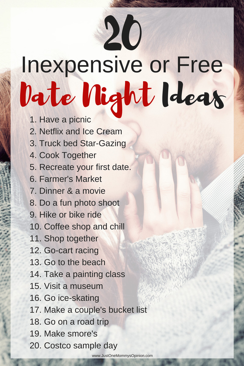 Date Night Gift Ideas For Couples
 20 Inexpensive or Free Date Night Ideas