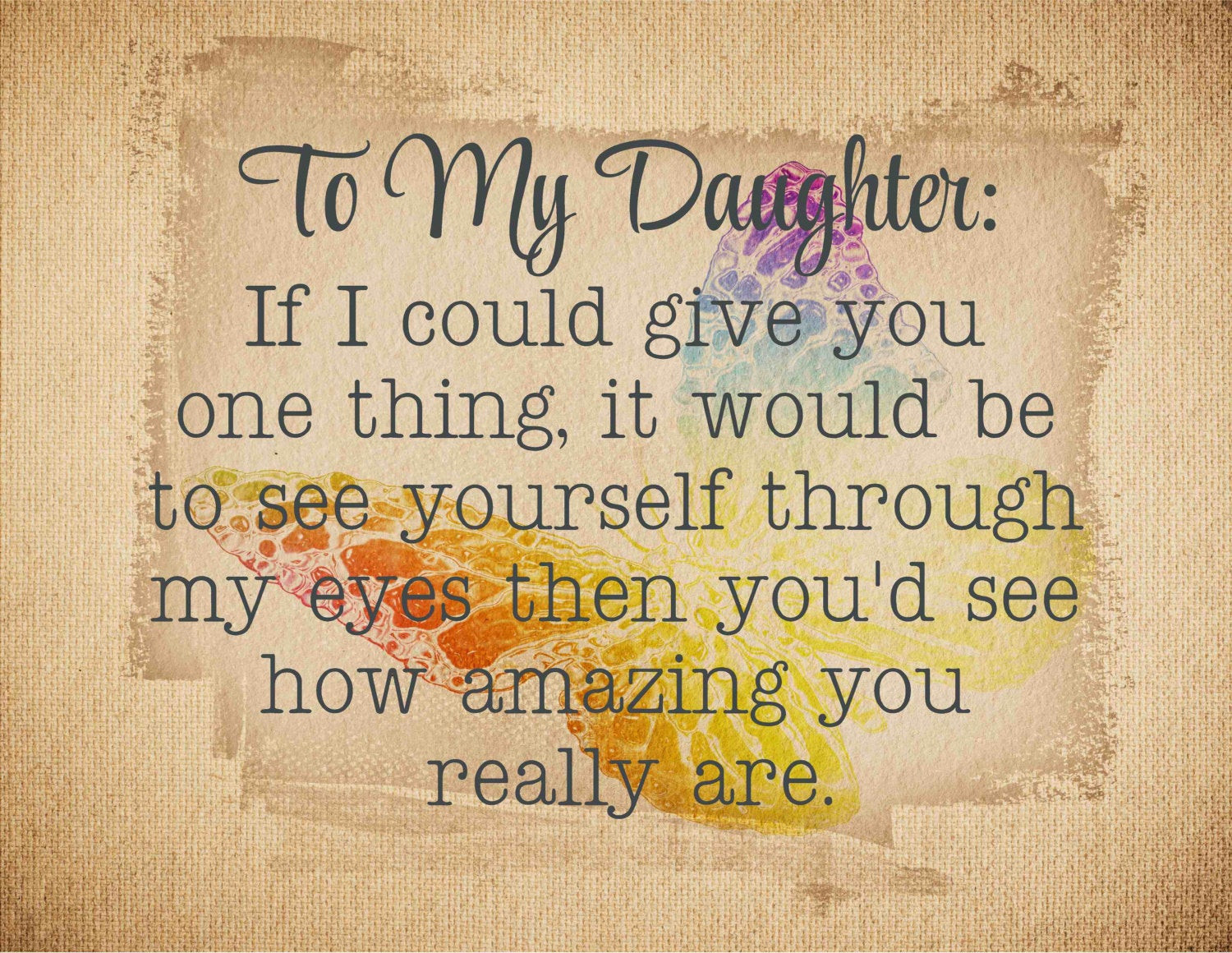 Daughter Graduation Quotes
 To My Daughter Wood Sign Canvas Wall Art Graduation Gift