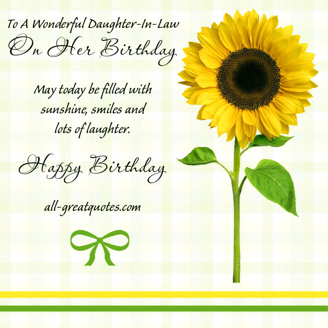 Daughter In Law Birthday Quotes
 BIRTHDAY QUOTES FOR DAUGHTER IN LAW image quotes at