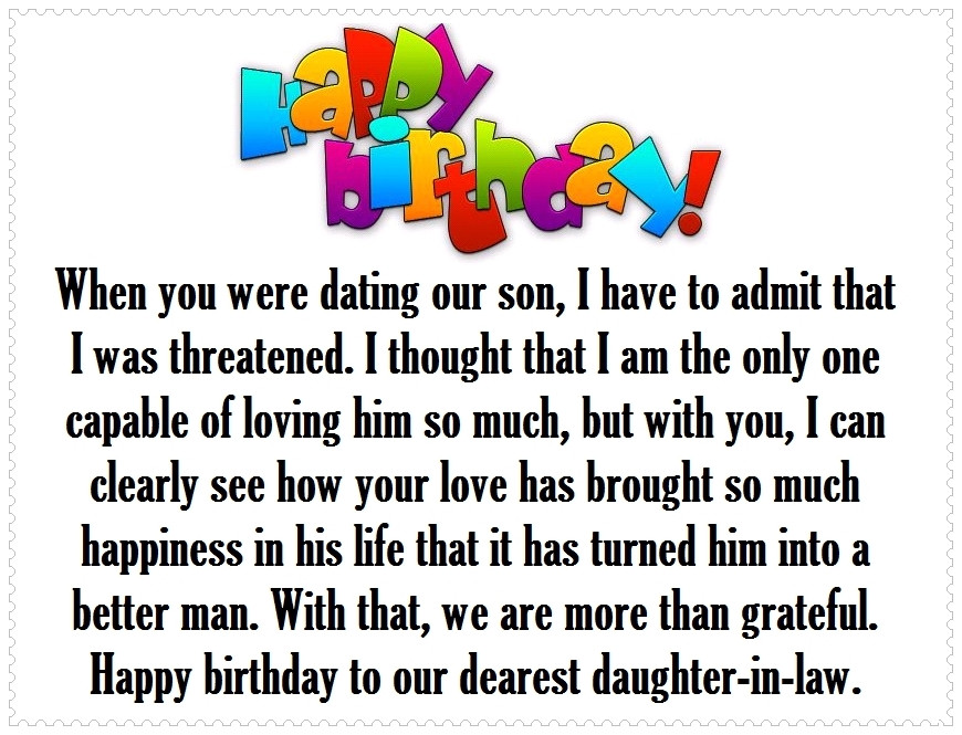 Daughter In Law Birthday Quotes
 Daughter in Law Happy Birthday Quotes and Greetings