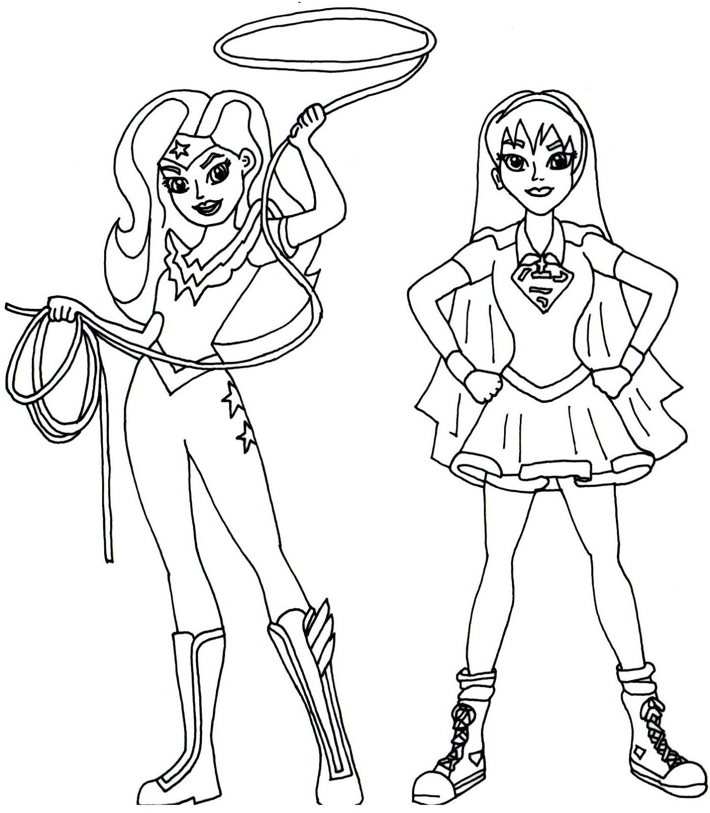 Dc Super Hero Girls Coloring Pages
 Supergirl Coloring Pages Printable Sketch Coloring Page