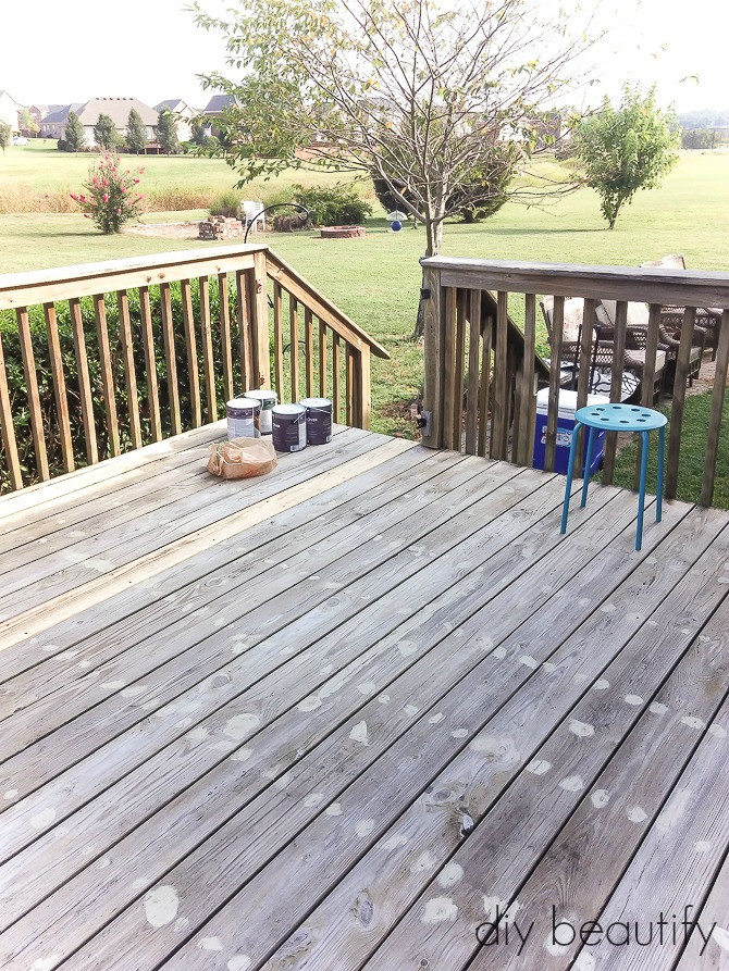Deck Filler Paint
 How to Update a Deck with Paint