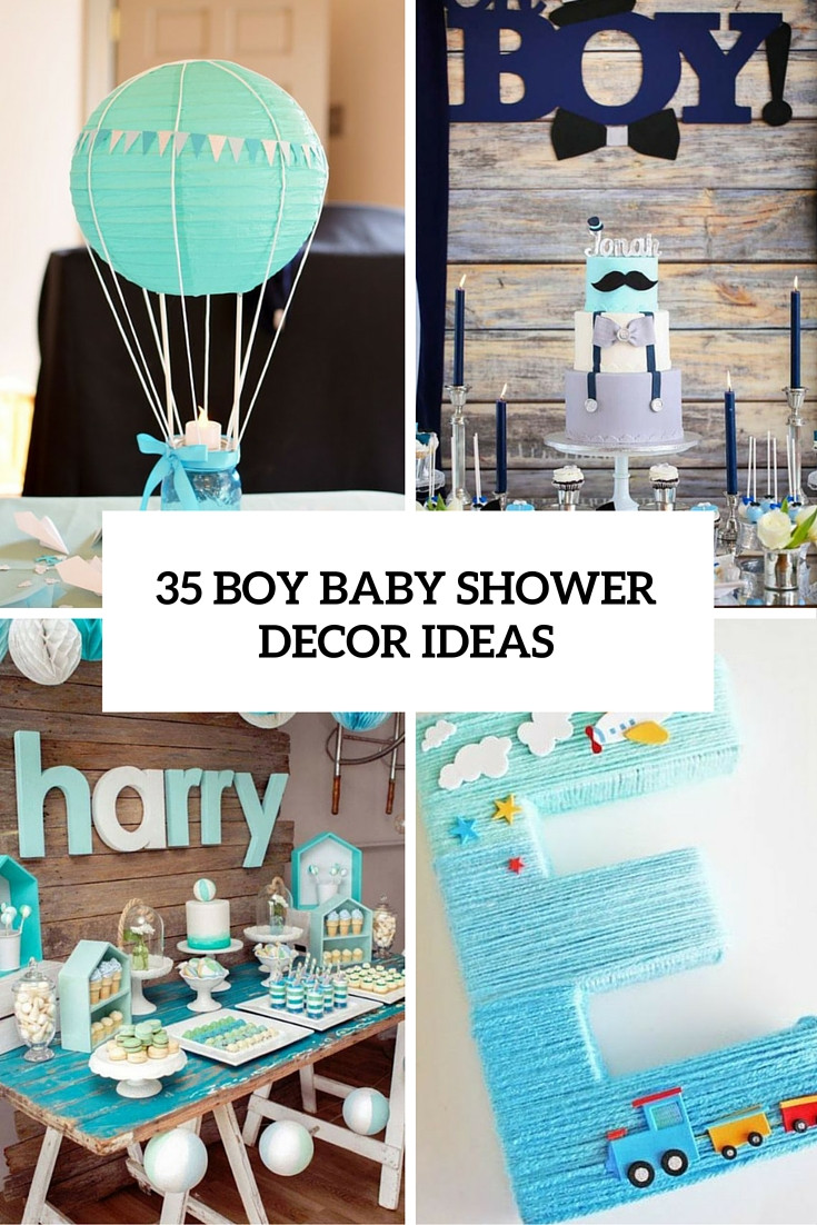 Decor For Baby Shower Boy
 35 Boy Baby Shower Decorations That Are Worth Trying