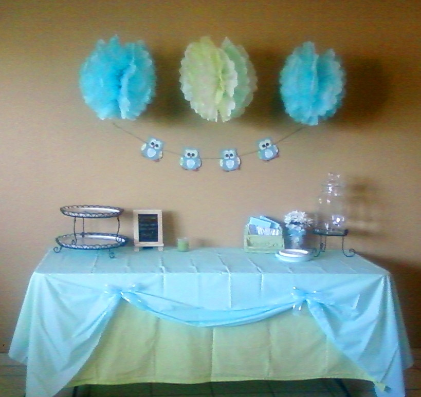 Decor For Baby Shower Boy
 Delight Inspired Boy Baby Shower Table Decor