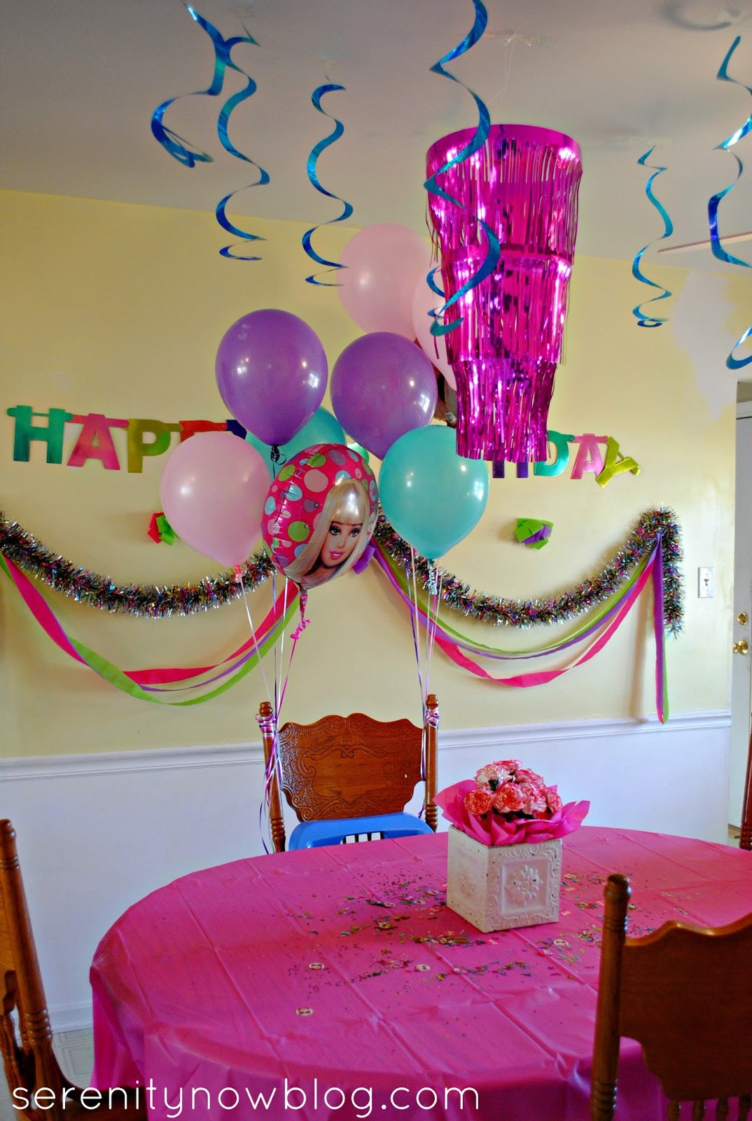 Decorating Ideas For Birthday Party
 Serenity Now Fast and Easy Flower Centerpiece