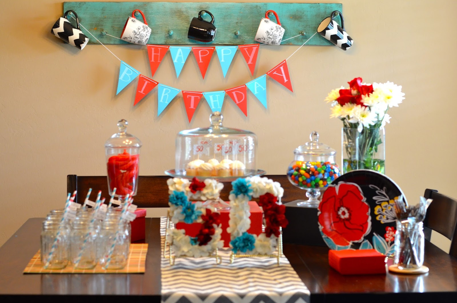 Decorating Ideas For Birthday Party
 high heels & high notes 50th Birthday Party