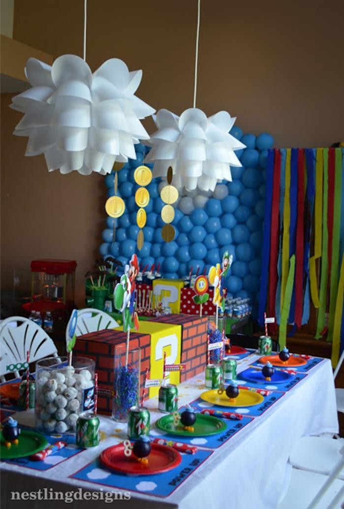 Decoration Birthday Party
 Kara s Party Ideas Super Mario Party Planning Ideas Cake