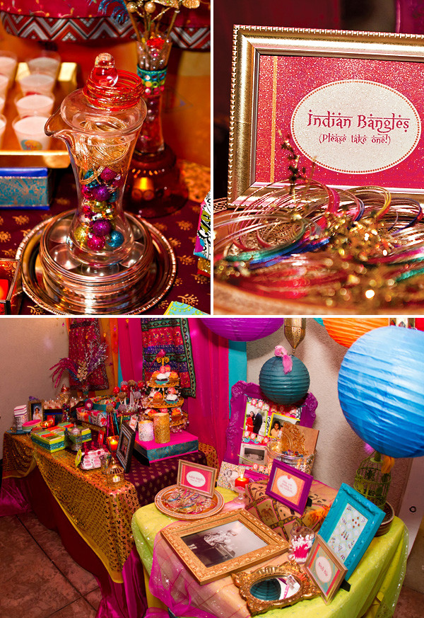 Decoration Birthday Party
 Vibrant & Exotic Bollywood 40th Birthday Party Hostess