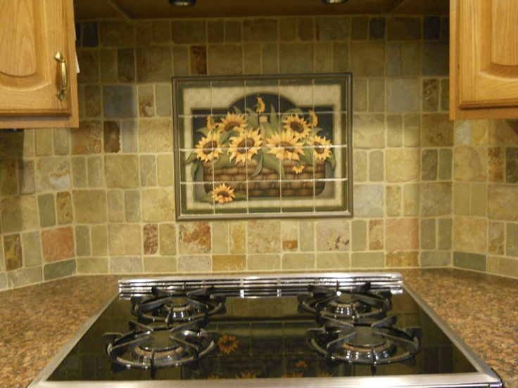 Decorative Wall Tiles Kitchen Backsplash
 40 best images about Sunflower Kitchen on Pinterest