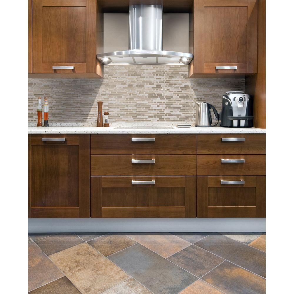 Decorative Wall Tiles Kitchen Backsplash
 Smart Tiles Bellagio Sabbia 10 06 in W x 10 00 in H Peel