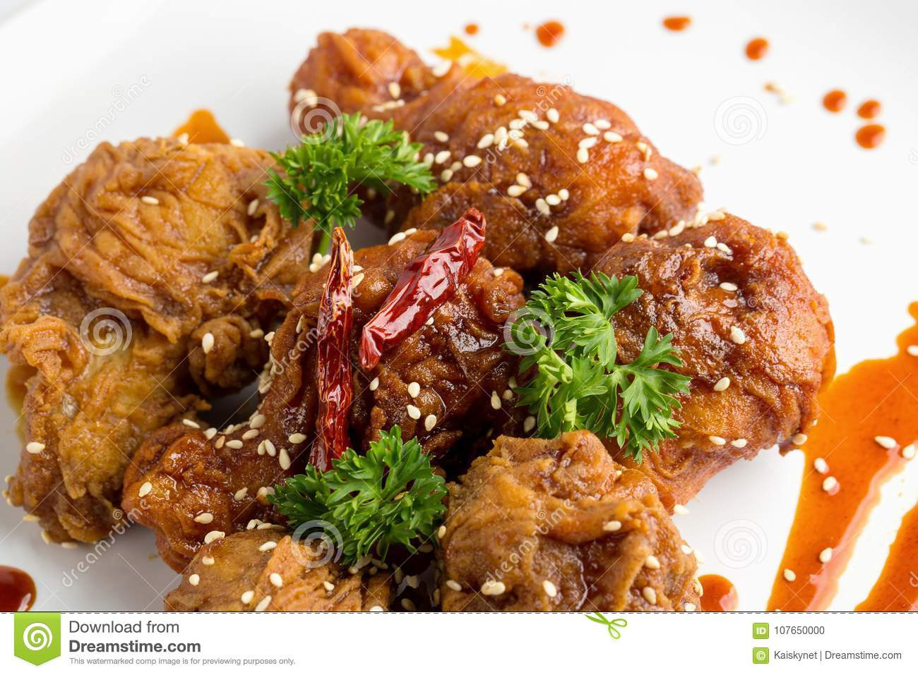 Deep Fried Breaded Chicken
 Spicy Deep Fried Breaded Chicken Wings Isolated White