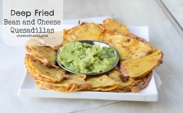 Deep Fried Quesadillas
 Cheese frenchees deep fried grilled cheese