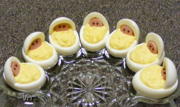 Deviled Eggs For Baby Shower
 36 best Baby shower snacks images on Pinterest