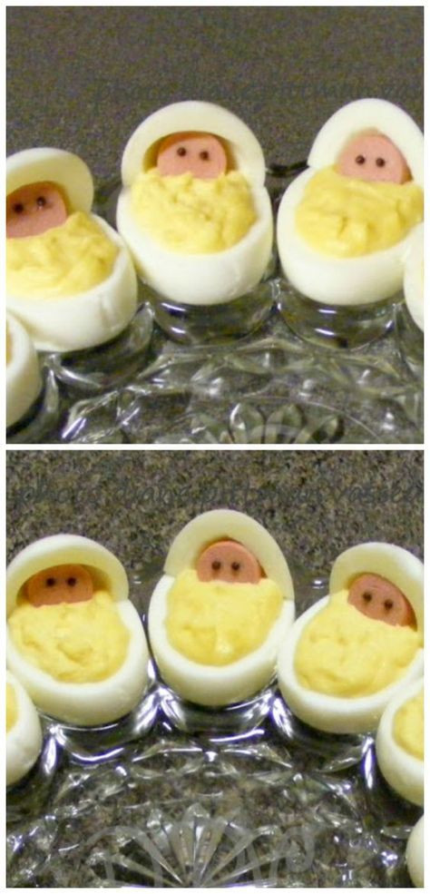 Deviled Eggs For Baby Shower
 Newborn Babies Deviled Eggs Baby Shower Recipe 3 8 5