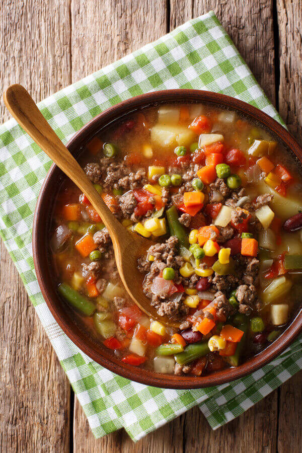 Diabetic Recipes With Ground Beef
 Easy Ground Beef Soup Recipe from CDKitchen