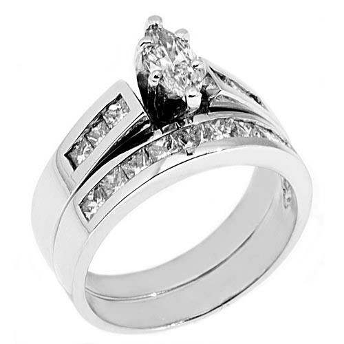 Diamond Cut Wedding Bands
 WOMENS PLATINUM MARQUISE CUT DIAMOND ENGAGEMENT RING