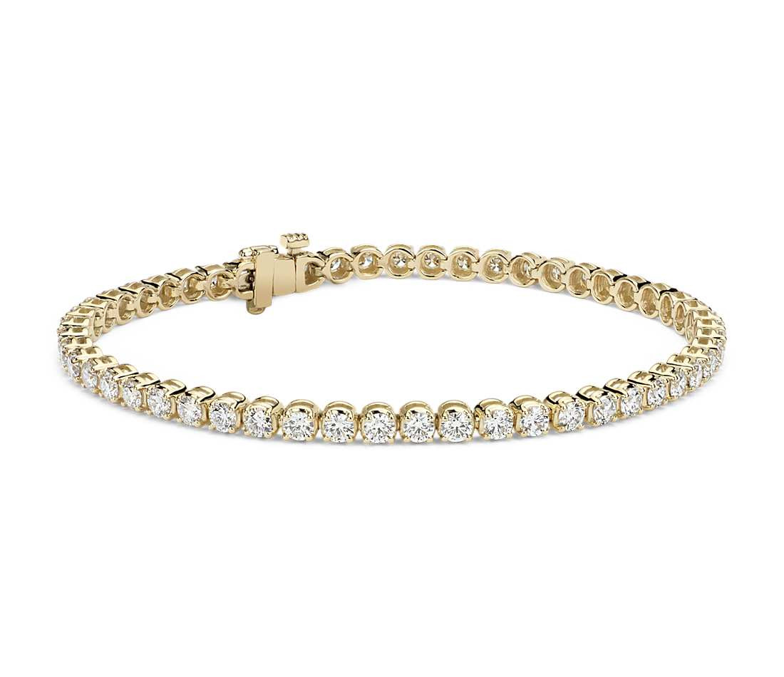 Diamond Tennis Bracelet
 Diamond Tennis Bracelet in 14k Yellow Gold 4 ct tw