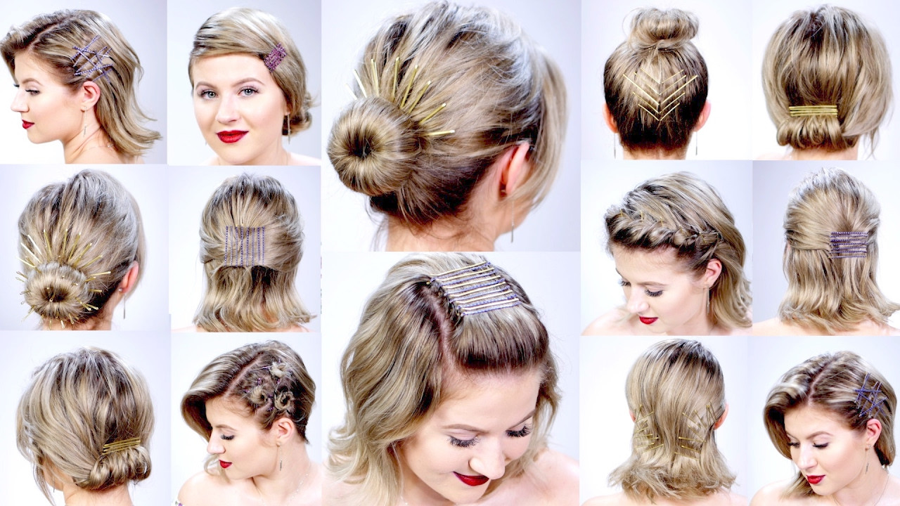 Different Easy Hairstyles
 11 SUPER EASY HAIRSTYLES WITH BOBBY PINS FOR SHORT HAIR