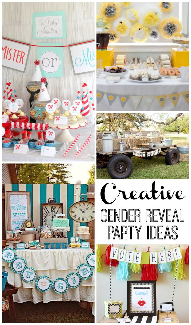 Different Ideas For A Gender Reveal Party
 534 best Baby Shower images on Pinterest
