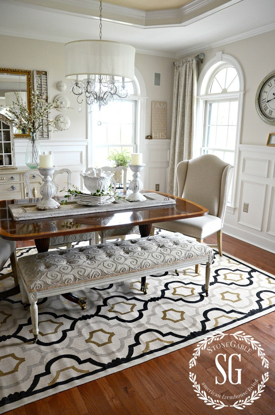 Dining Table In Living Room
 5 RULES FOR CHOOSING THE PERFECT DINING ROOM RUG StoneGable